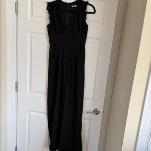 Mi Amore Black Sleeveless Maxi Dress